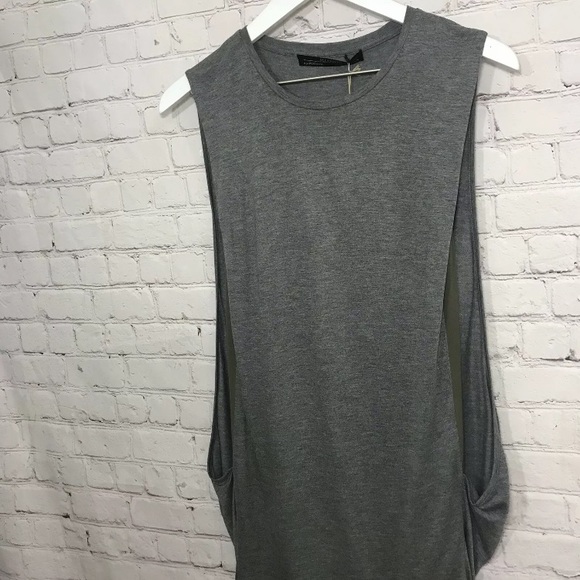 NEW AllSaints Gray Silk Tunic Alvie Dress US 4 Sleeveless Casual All Saints NWT - Picture 5 of 8